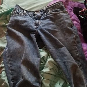 Super low light blue jeans